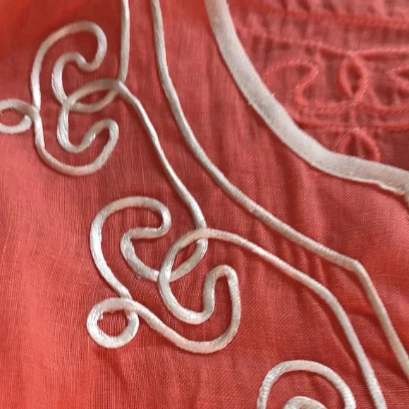 Soft Surroundings Coral Kaftan.   XS - Picture 6 of 6